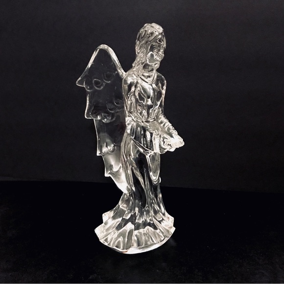 Waterford Crystal ANGEL OF HOPE 7.5” 136395 Open Hands Vintage 1980s - Picture 5 of 14